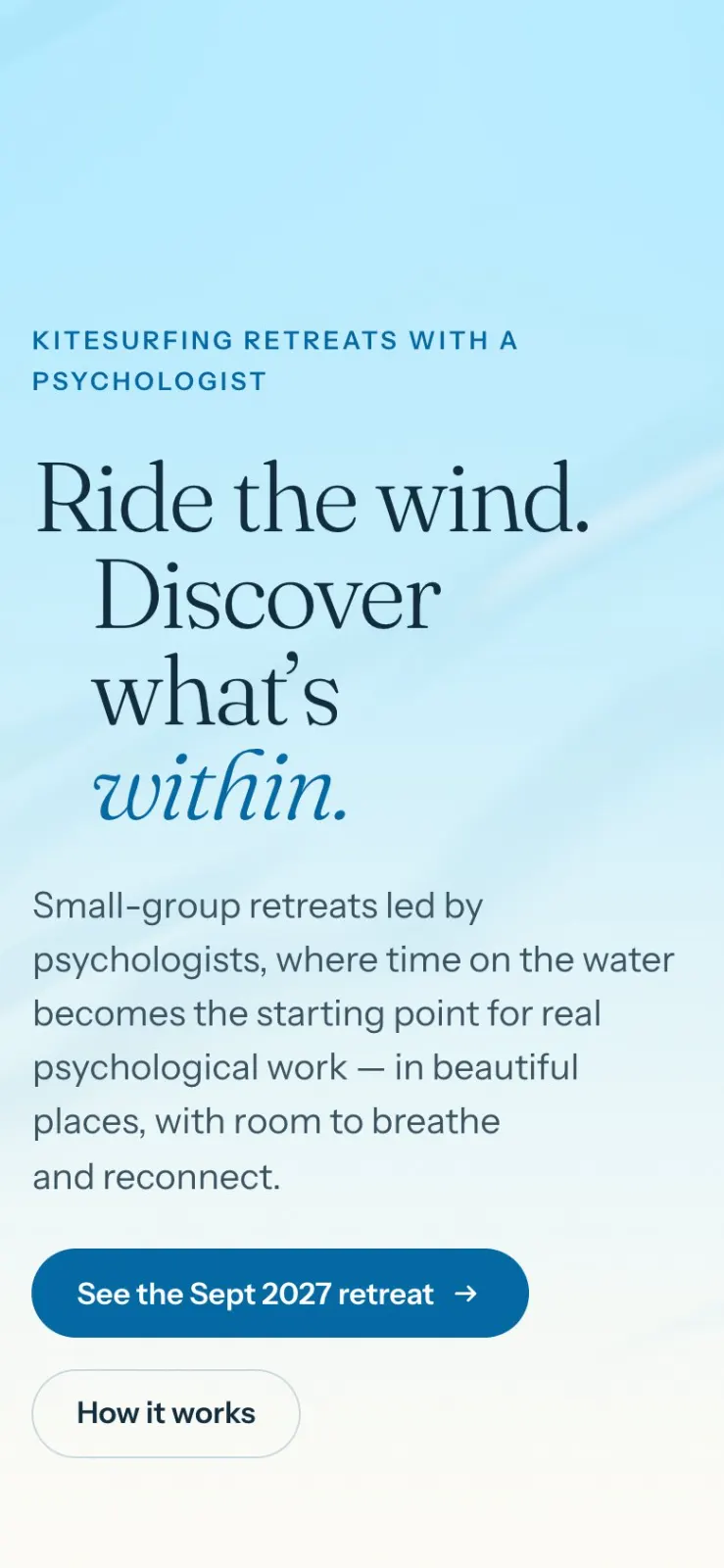 Wind & Within on a phone